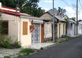 Image showing roadside scenery in Guadeloupe