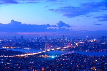 Image showing Istanbul Turkey Bosporus Bridge