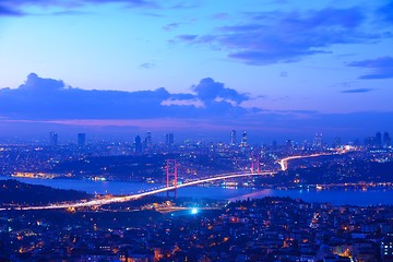 Image showing Istanbul Turkey Bosporus Bridge