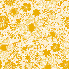 Image showing Seamless texture with flowers