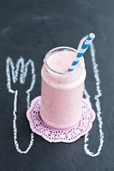 Image showing Strawberry smoothie