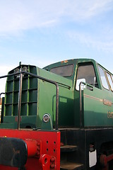 Image showing Vintage Green Disel Engine