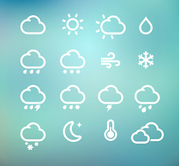 Image showing Weather icons