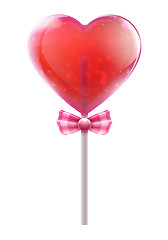 Image showing Heart lollipop 