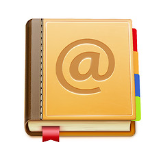 Image showing Address book icon 