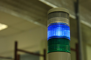 Image showing Industrial signal lights