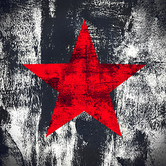 Image showing Grunge background with star