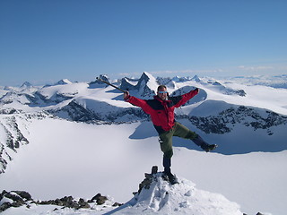 Image showing Man on mountain