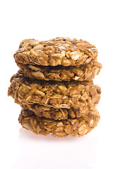Image showing oat cakes on a white background 