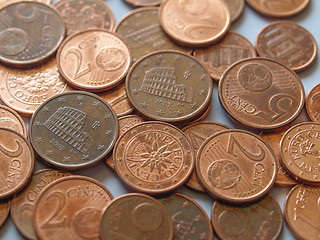 Image showing Euro coins