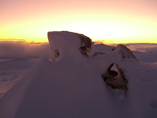 Image showing Winter sunset