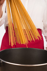Image showing Cooking spaghetti