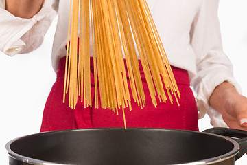 Image showing Cooking pasta