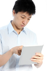 Image showing Man with tablet