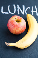 Image showing Apple and banana