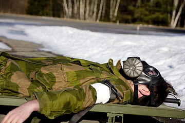 Image showing Injured Soldier