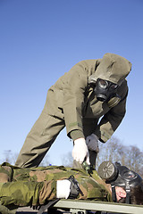 Image showing Injured Soldier