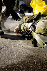 Image showing Injured Soldier