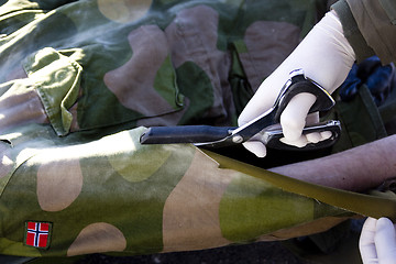 Image showing Injured Soldier