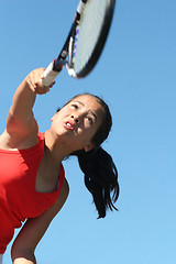 Image showing Girl tennis