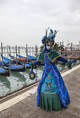 Image showing Blue Venetian Disguise