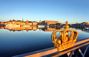 Image showing stockholm view with crown 