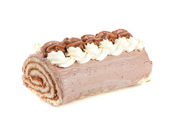 Image showing Chocolate Swiss roll