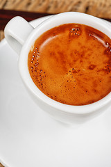Image showing Deliicous coffee closeup