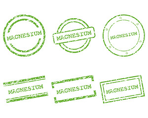 Image showing Magnesium stamps