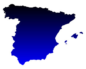 Image showing Map of Spain