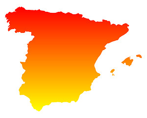 Image showing Map of Spain