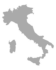 Image showing Map of Italy