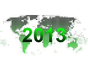 Image showing World map 2013