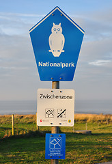 Image showing Sign national park