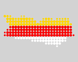 Image showing Map and flag of Carinthia