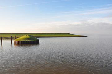 Image showing Dike at North Sea