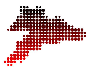 Image showing Map of Jura