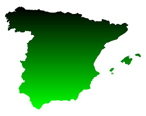 Image showing Map of Spain