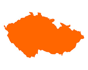 Image showing Map of Czech Republic