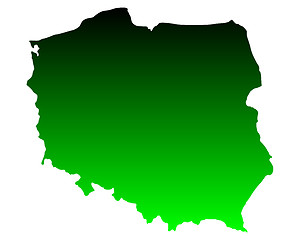 Image showing Map of Poland