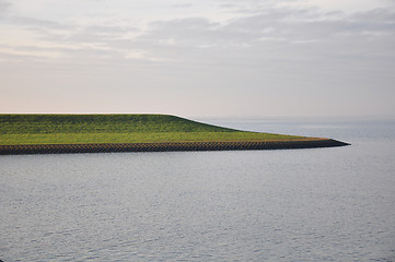 Image showing Dike at North Sea