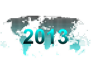 Image showing World map 2013