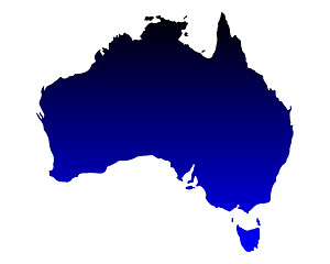 Image showing Map of Australia