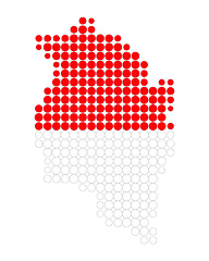 Image showing Map and flag of Vorarlberg