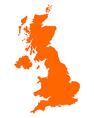 Image showing Map of United Kingdom