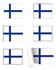 Image showing Finland flag set