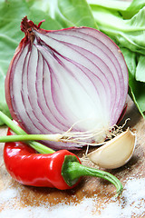 Image showing Vegetable Ingredients