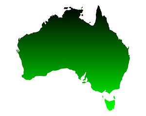 Image showing Map of Australia