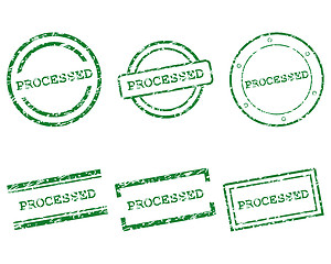 Image showing Processed stamps