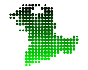 Image showing Map of canton of Bern